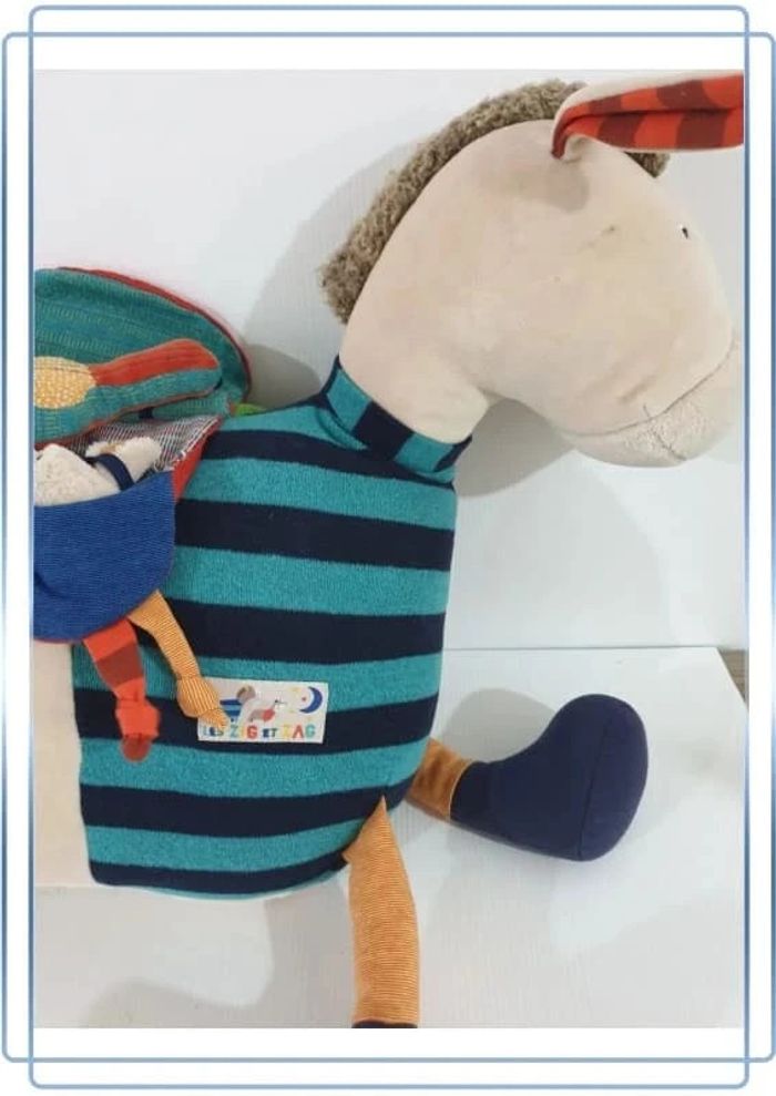 Grosse peluche les zig et zag, 35x40cm, quelques tâches à nettoyer - photo numéro 3