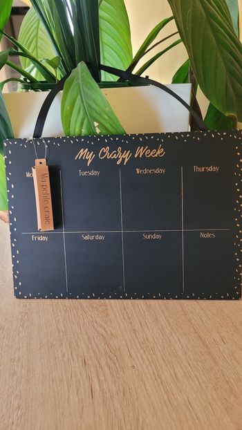 Tableau planificateur de semaine 