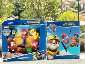 Pat patrouille Mini figurines rescue livre les surfeurs de la montagne