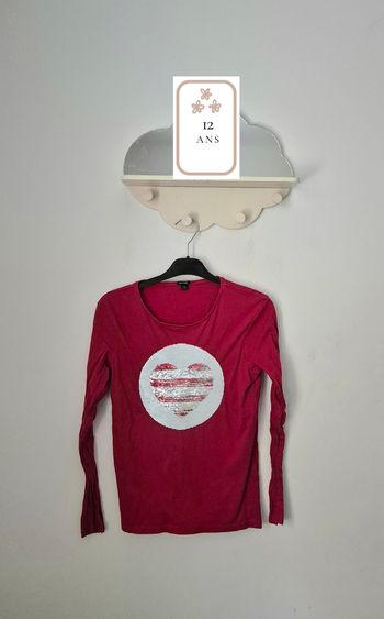 Tee-shirt à sequins * Kiabi *