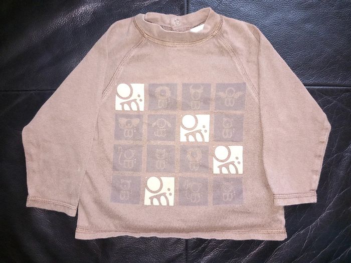 Tee-shirt manches longues obaibi 18 mois - photo numéro 2