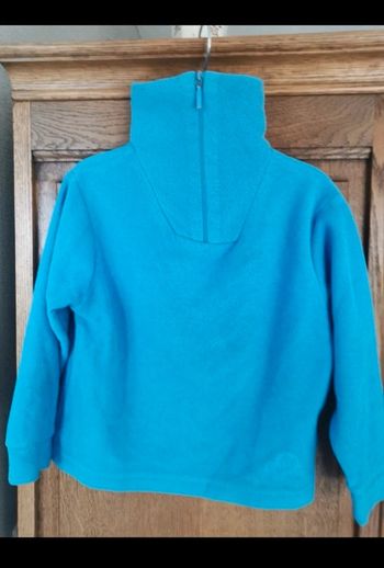 Pull polaire garçon, 3 ans, col zippé.