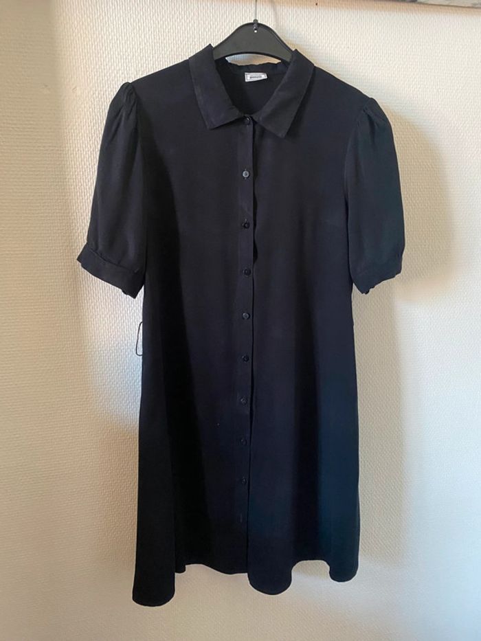 Petite robe noir avec petites manches bouffantes Pinkie 36