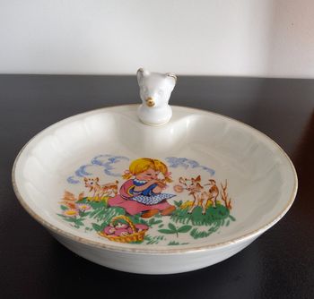 Assiette bébé vintage maintien au chaud