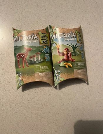 Playmobil Wiltopia - Faon + bébé ourang outan