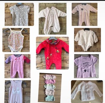 Lot 16 pièces bébé 0-3 mois fille