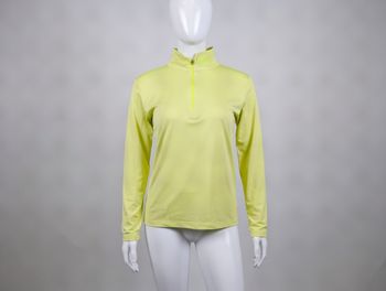 top jaune col zippé manches longues Taille 38 Rossignol