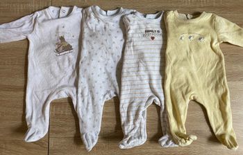 Lot de 4 pyjamas épais mixte
