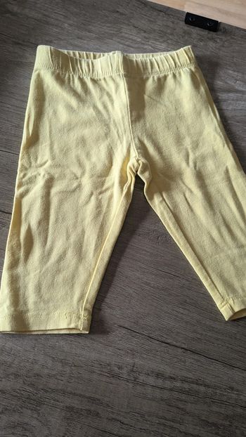 Pantacourt jaune paille