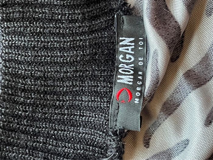Pull noir et zébré Morgan XS - photo numéro 5