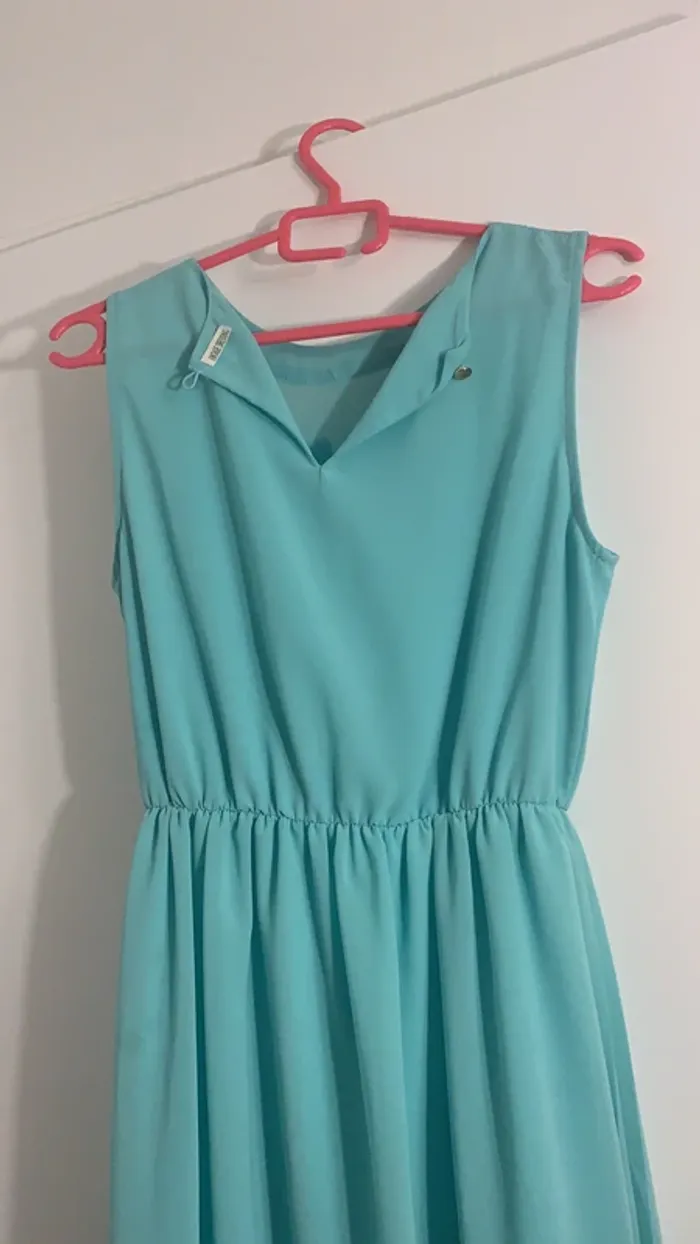 Robe bleue turquoise - photo numéro 3