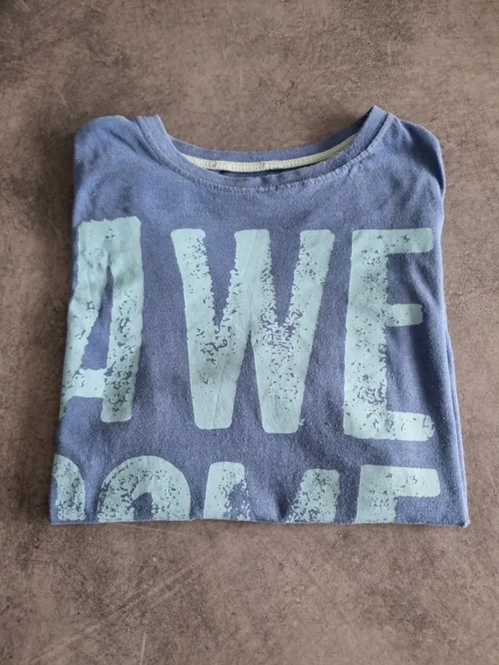 T-shirt à manches courtes garçon - bleu ciel - 10/11 ans - Rebel - photo numéro 5