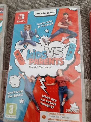 Jeu Nintendo switch.  Kids vs parents 
