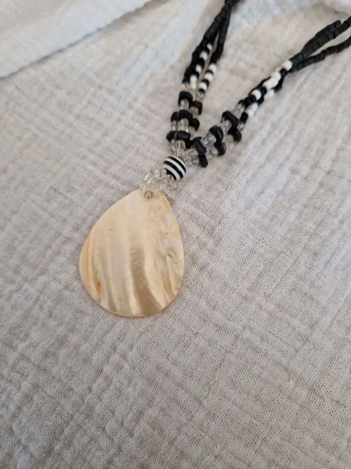 Collier fantaisie femme nacré - photo numéro 2