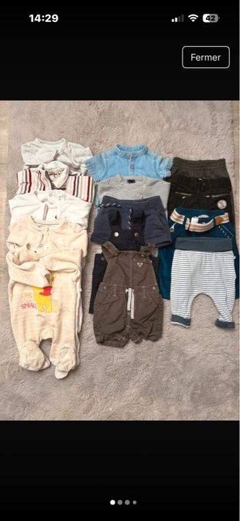 👶 Lot vêtements bébé – 14 pièces – 3 mois 👶