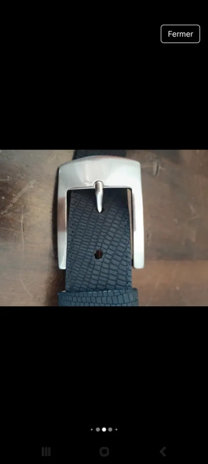 Ceinture homme Angelo de Lombardi cuir 85cm - photo numéro 12