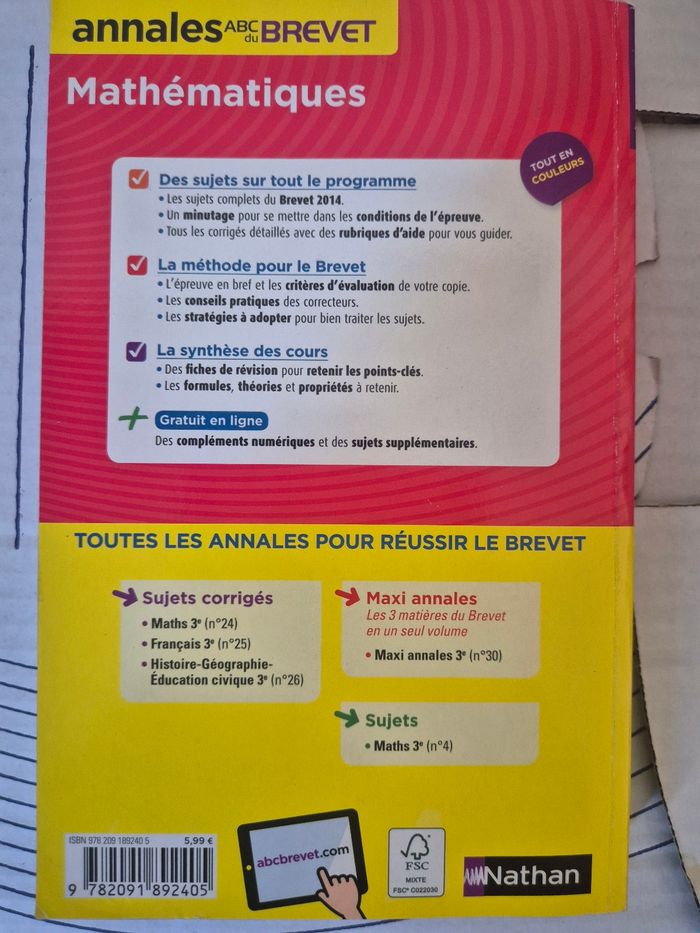 Annales mathématiques brevet - photo numéro 2