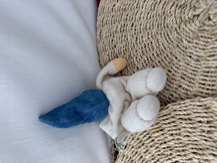 Poupée Nanchen Hochet Nucki bleue - photo numéro 2