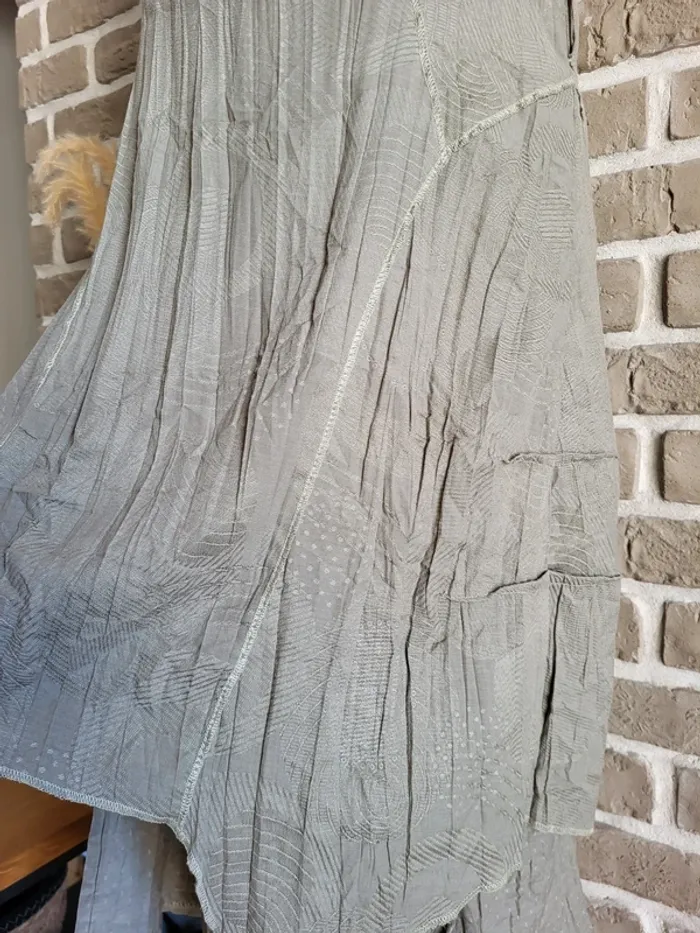 Robe vintage vert sauge Affinités d'Armand Thiery - Made in France - photo numéro 7