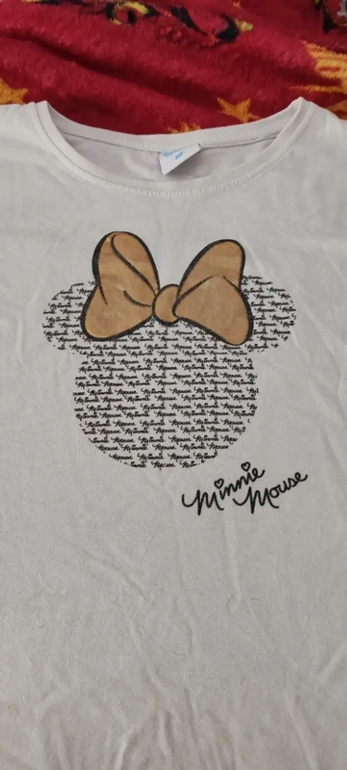 T-shirt Minnie blanc - photo numéro 2