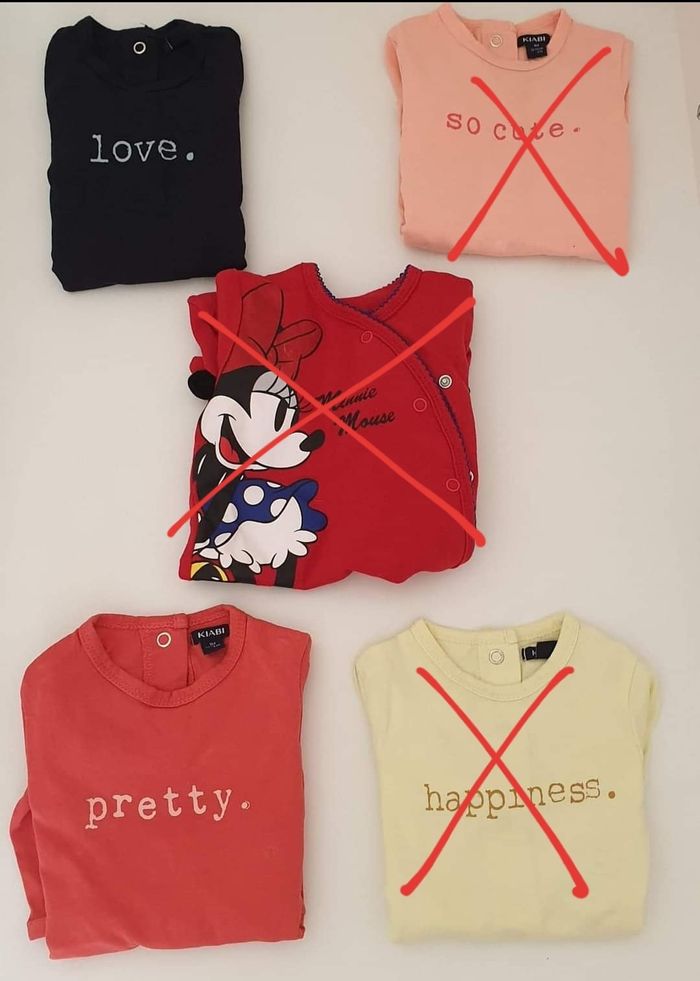 Lot de 2 bodies pyjamas fins une pièce