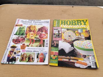 Spécial terracotta déco avec des pots et revue loisir créatif