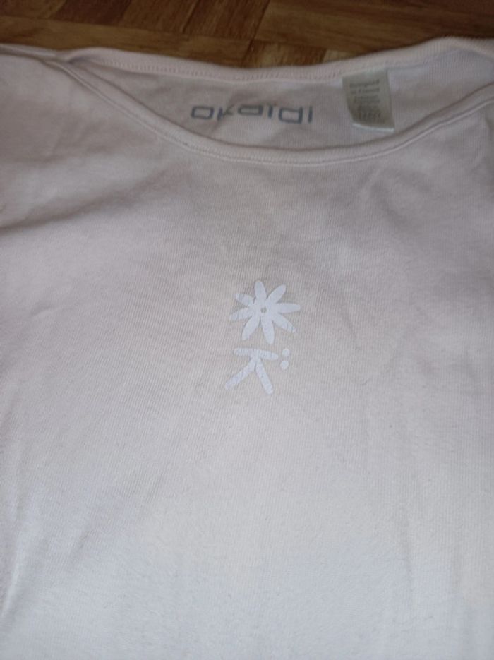 T-shirt Okaïdi manches longues fille taille 12 ans en bon état - photo numéro 6