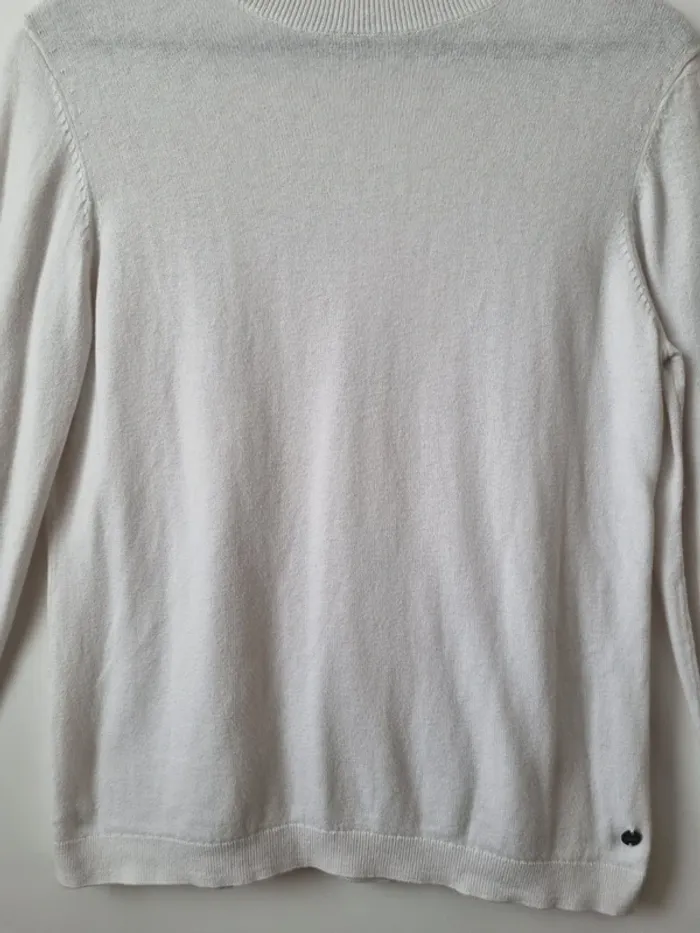 Pull col roulé blanc Esprit - photo numéro 4