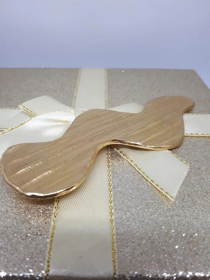 Très grand broche placé or vintage - photo numéro 4