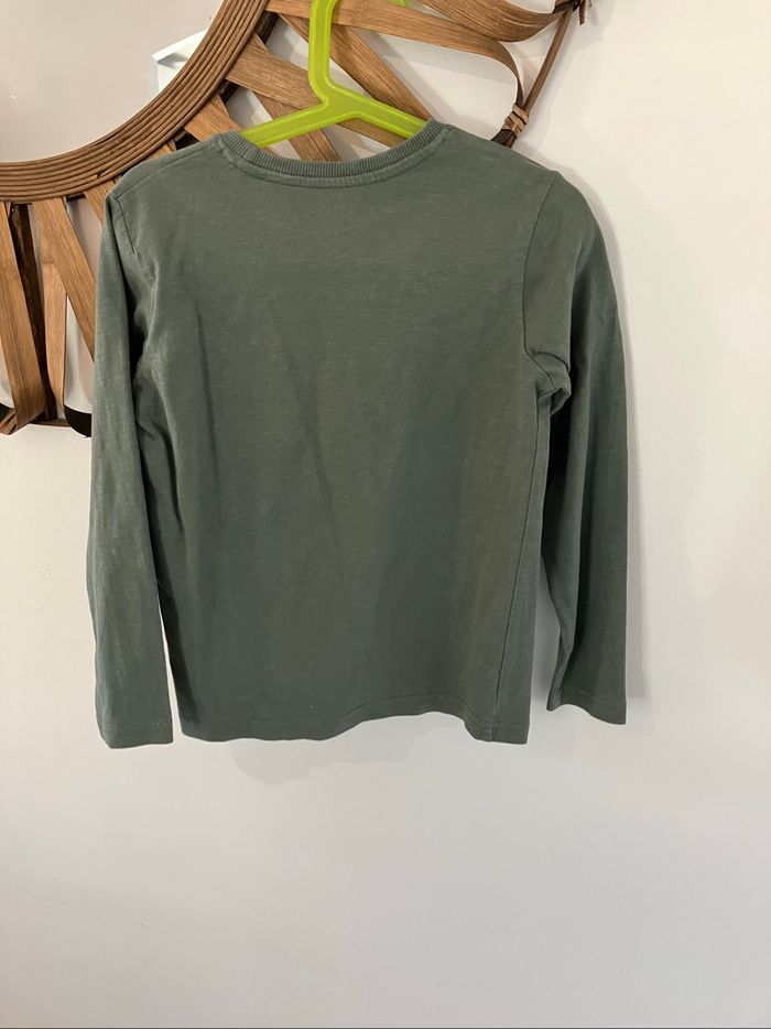 T-shirt manches longues kaki garçon 8 ans Verbaudet - photo numéro 4