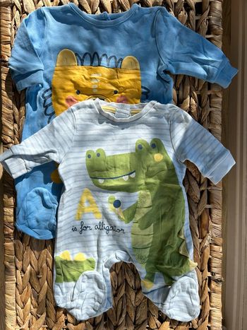 Lot de 2 pyjamas - 1 mois - TEX