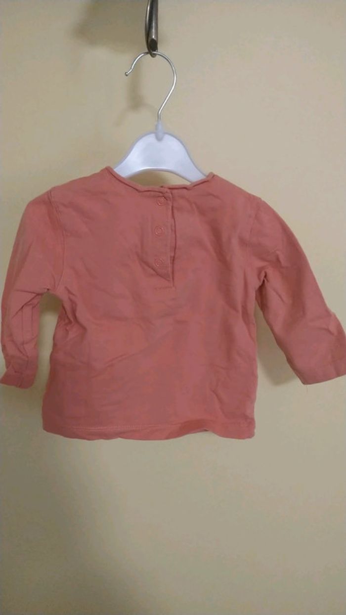 Maillot manches longues taille 9 mois (71cm) marque Vertbaudet en très bon état - photo numéro 2