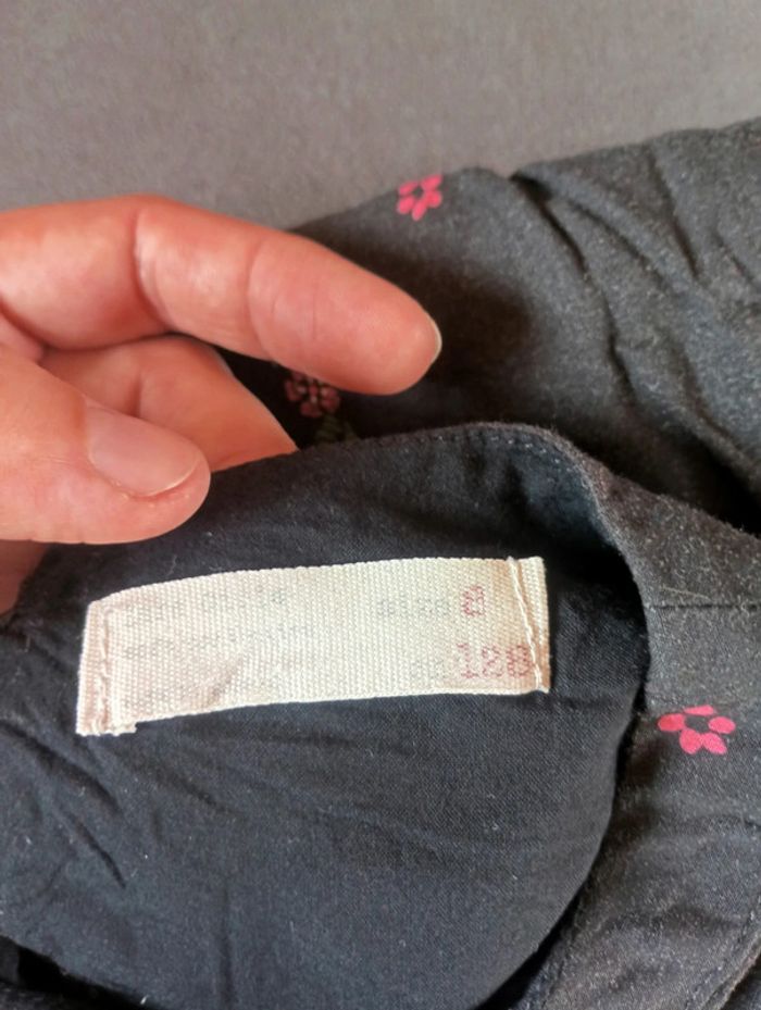 Robe manches longues Fille 8 ans Fleurs oiseaux Zara - photo numéro 2