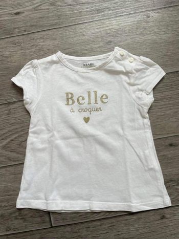 T-shirt Kiabi  9 mois belle à croquer
