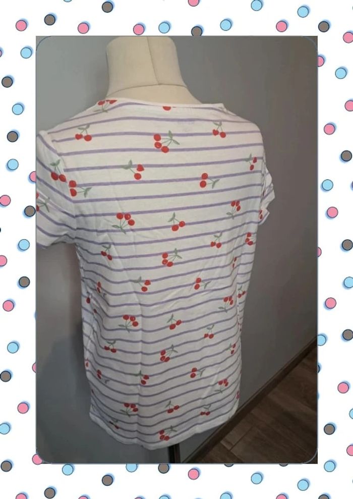 🍒 T-shirt neuf 10 ans – Kiabi – Motif cerise 🍒 - photo numéro 6
