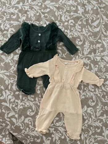 Lot combinaison kaki et beige