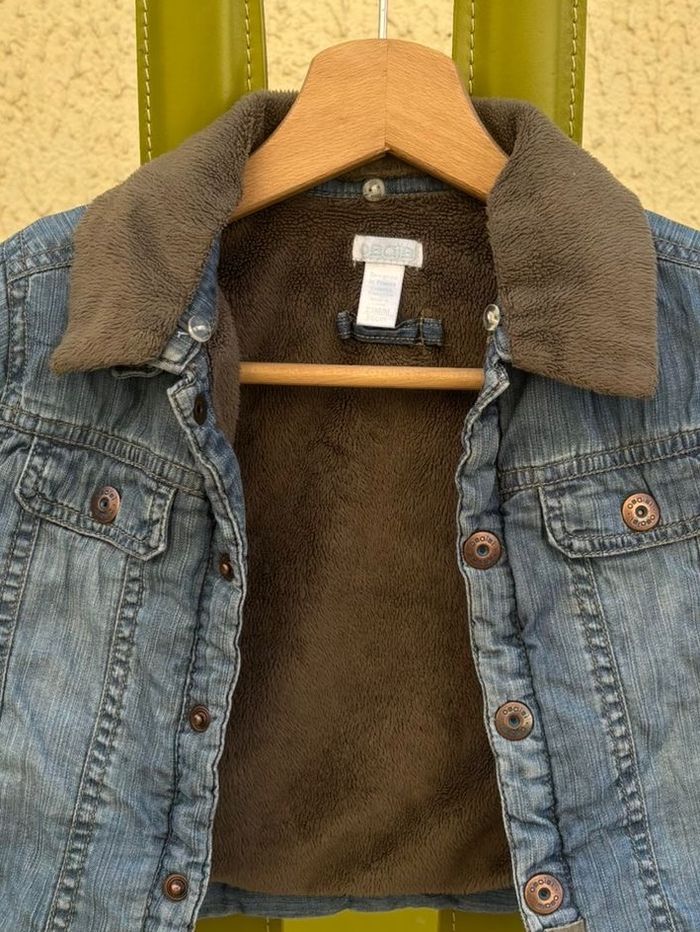 Veste en jean avec col