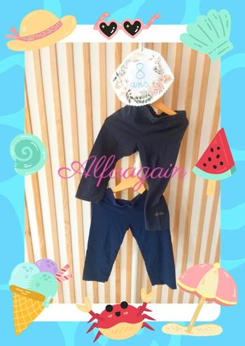 Lot leggings court bleus catimini 8ans
