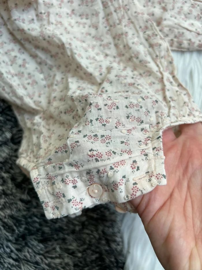 Body en plumetis à fleurs Zara 3 mois - photo numéro 3