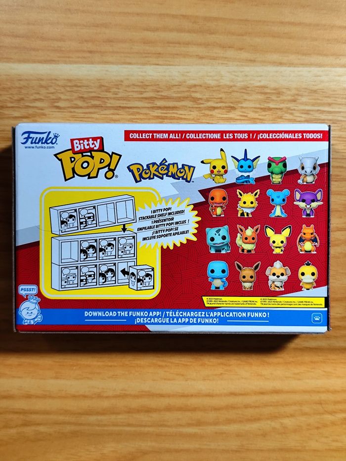 Boîte 4 Bitty Pop! - Pikachu, Aquali, Chenipan, Osselait (Pokémon) - photo numéro 7
