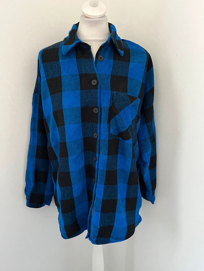 Chemise à carreaux oversize Zara S