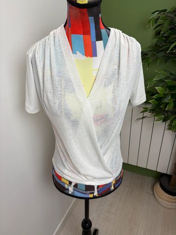 Haut Zara Trafaluc | Blanc | Taille 36