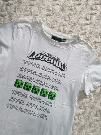 T-shirt manches courtes Minecraft legends 🟩 mixte 12 ans