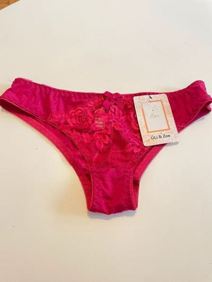 Culotte dentelle rose foncé taille S Lili et Zoé