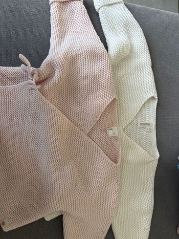 Lots de 2 gilets en laine maternité 