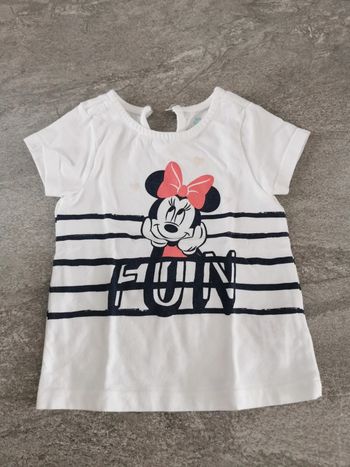 T-shirt bébé fille 12 mois Minnie