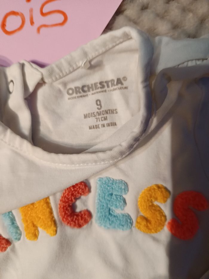 T-shirt Princess 9 mois - photo numéro 3