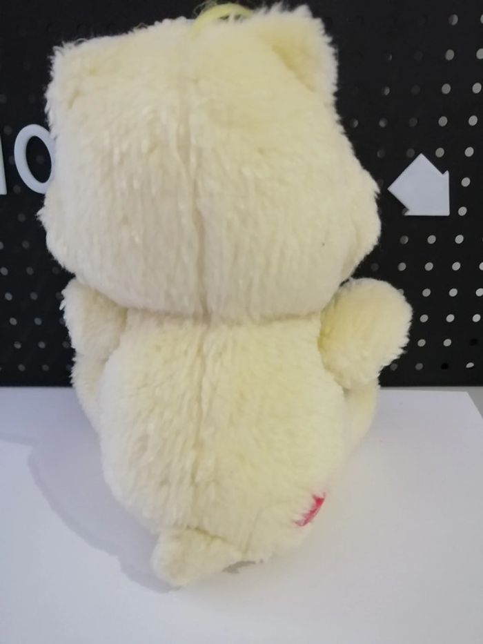 peluche bisounours jaune gros gâteau  vintage car bears - photo numéro 5