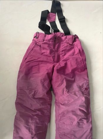 Combinaison pantalon de ski fille T 10 ans Stuf rose parme