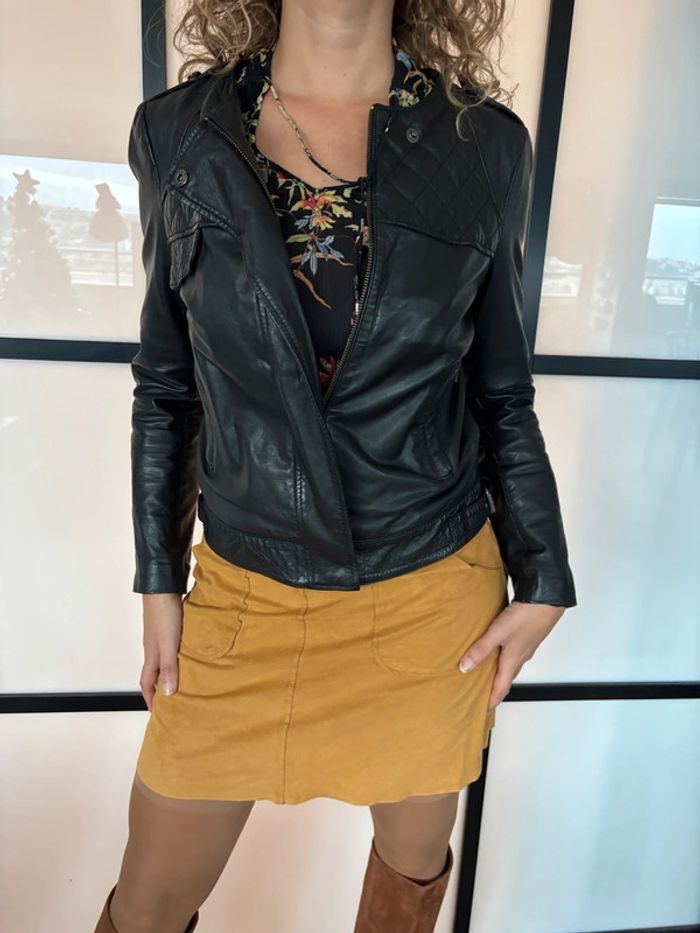 Veste en cuir Sud Express 38